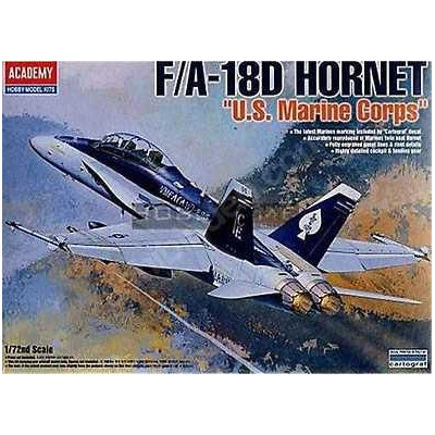Model Kit letadlo 12422 - F/A 18D HORNET \"US MARINES\" (1:72)