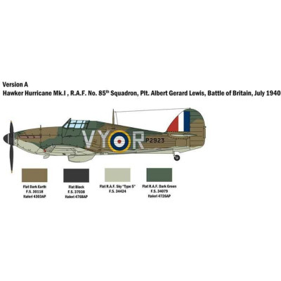Model Kit letadlo 2802 - Hurricane MK. I (1:48)