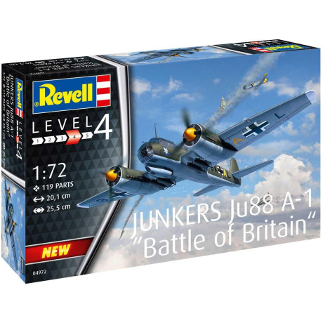 Plastic ModelKit letadlo 04972 - Junkers Ju88 A-1 Battle of Britain (