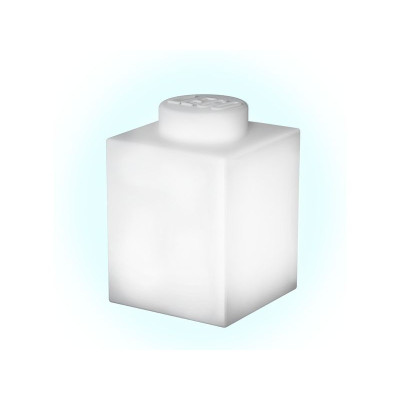 LEGO noční lampička Silikonová kostka bílá