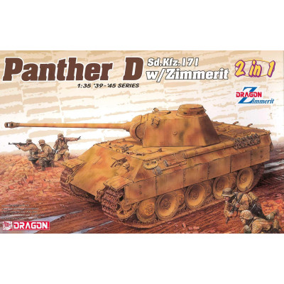 Model Kit tank 6945 - Sd.Kfz.171 Panther Ausf.D with Zimmerit (2 in 1