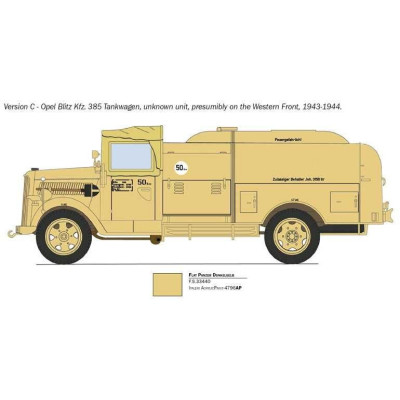 Model Kit military 2808 - Opel Blitz Tankwagen Kfz. 385 - Battle of Britain 80th Anniversary (1:48)