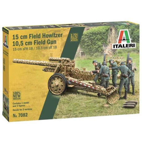 Model Kit military 7082 - 15 cm Field Howitzer / 10,5 cm Field Gun (1