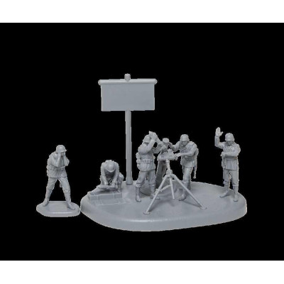 Wargames (WWII) military 6268 - German 120mm Mortar w/Crew (Snap Fit) (1:72)