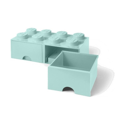 LEGO úložný box s šuplíky 250x500x180mm - šedý