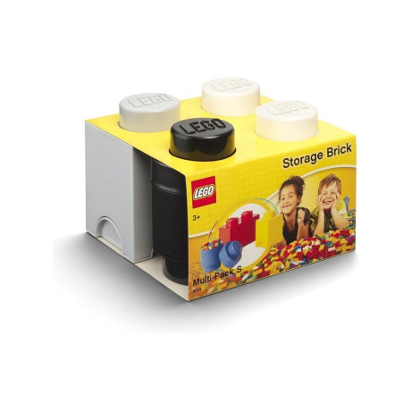 LEGO úložné boxy Multi-Pack černá, bílá, šedá - 3ks