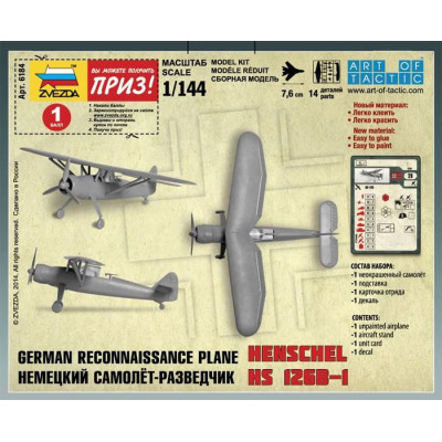 Wargames (WWII) letadlo 6184 - Henschel HS-126B (1:144)