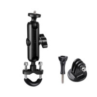 Suitable for 15-35mm handlebars, 360 Degrees, Rotation, Length: 19cm, Weight: 205gWith the screw and adapter, Compatible with Gopro, Insta360 ONE R, DJI Osmo Action, Pocket 2, FIMI Palm 2, GoPro, etc.