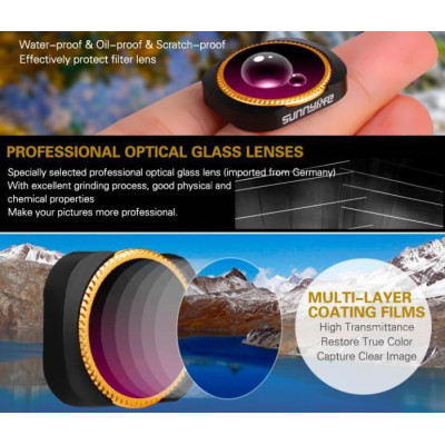 ND-PL Pack 4 Lens Filters pro Osmo Pocket 1/2