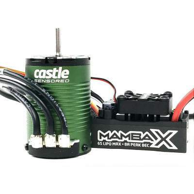 Castle motor 1410 3800ot/V senzored s reg. Mamba X SCT PRO