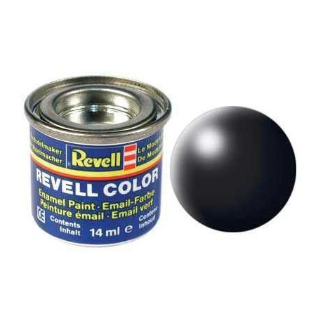 Barva Revell emailová - 32302: hedvábná černá (black silk)