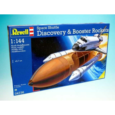 Plastic ModelKit vesmír 04736 - Space Shuttle Discovery+Booster Rocke