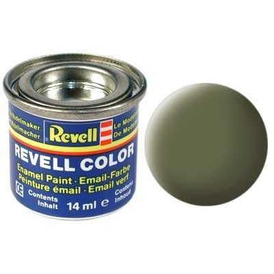 Barva Revell emailová - 32168: matná tmavě zelená (dark green mat RAF