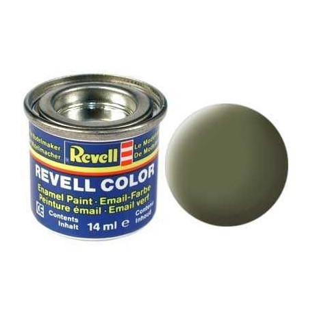 Barva Revell emailová - 32168: matná tmavě zelená (dark green mat RAF