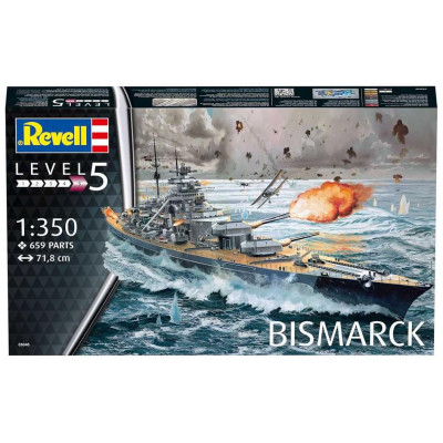 Plastic ModelKit loď  05040 - Battleship BISMARCK (1:350)