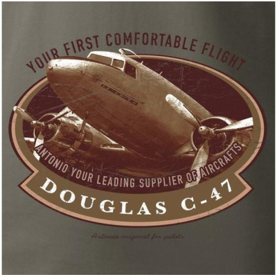 Antonio pánské tričko Douglas C-47 Skytrain L