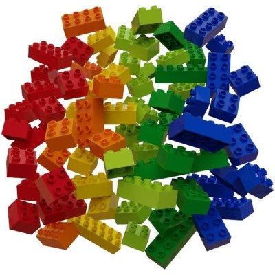 HUBELINO Kuličková dráha - barevné kostky 60 dílků