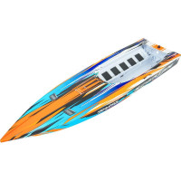 Traxxas trup oranžový sestavený: náhradní díl pro RC model lodi Traxxas Spartan.