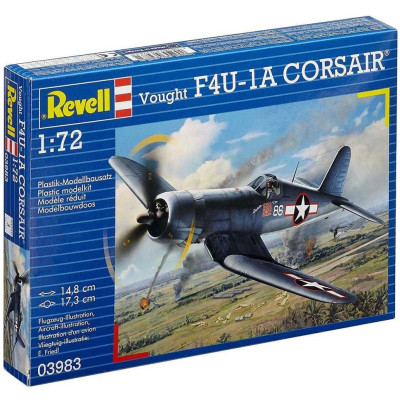 Plastic ModelKit letadlo 03983 - F4U-1A Corsair (1:72)