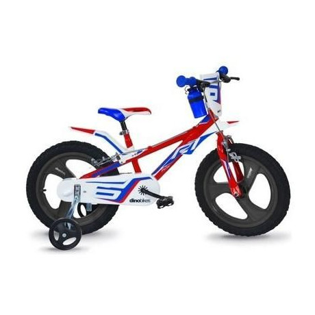DINO Bikes - Dětské kolo 16" červeno/modro/bílé