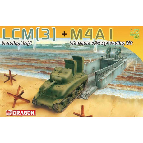 Model Kit military 7516 - LCM(3) + M4A1 Sherman w/Deep Wading Kit (1: