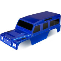 Náhradní díl pro RC modely aut Traxxas Land Rover Defender: karosérie nabarvená modrá. Pro rozvor náprav 324mm.