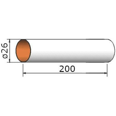 Klima Papírová trubka 26x200mm