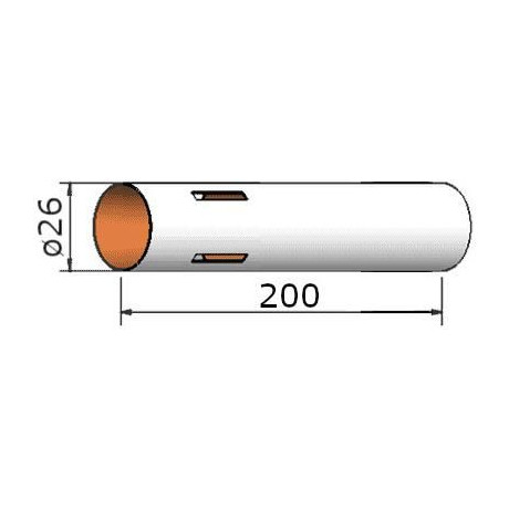 Klima Papírová trubka 26x200mm 4-drážky