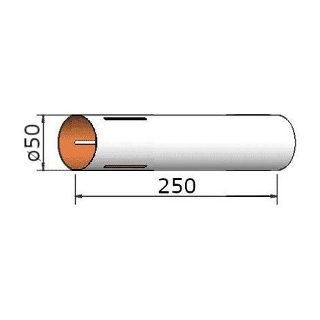Klima Papírová trubka 50x250mm 3-drážky