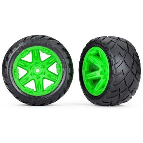 Traxxas kolo 2.8\", disk RTX zelený, pneu Anaconda (2WD zadní) (2)