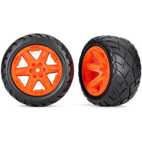 Traxxas kolo 2.8\", disk RTX oranžový, pneu Anaconda (4WD přední/zadn