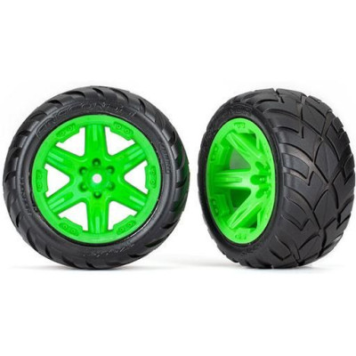 Traxxas kolo 2.8\", disk RTX zelený, pneu Anaconda (4WD přední/zadní,