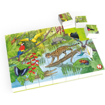 HUBELINO Puzzle - Zvířata v pralese