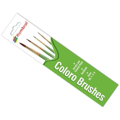 Humbrol Coloro Brush Pack AG4050 - sada štětců (velikost 00/1/4/8)