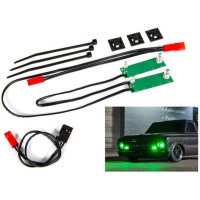 Traxxas LED osvětlení přední kompletní zelené - pro RC model auta Traxxas Drag Slash. 
