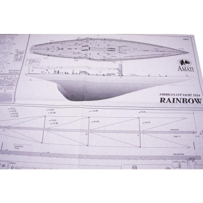 AMATI Rainbow plachetnice 1934 1:80 kit