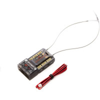 Letecký 10-kanálový RC přijímač Spektrum AR10360T DSM2/DSMX  s telemetrií s plným dosahem a stabilizací AS3X. Přijímač má integrovaný barometrický snímač, který měří výšku a vario. Párovací tlačítko, možnost připojení k počítači pomocí micro USB konektoru.