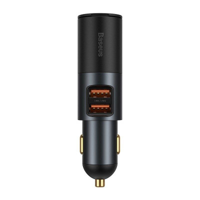 Baseus Share Together Fast Charge Car Charger with Cigarette Lighter Expansion Port, 2x US