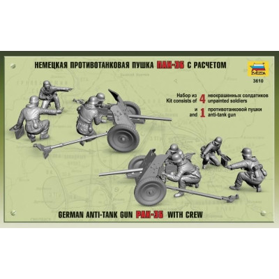 Model Kit figurky 3610 - PAK-36 with Crew (1:35)