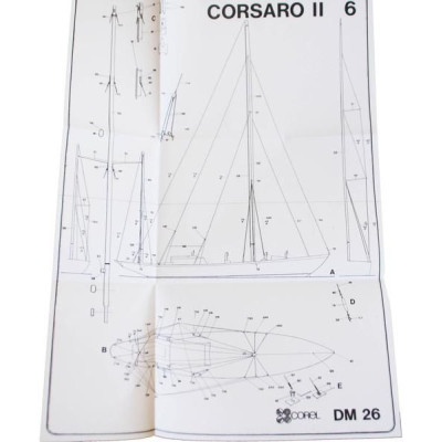 COREL Corsaro II plachetnice 1:24 kit
