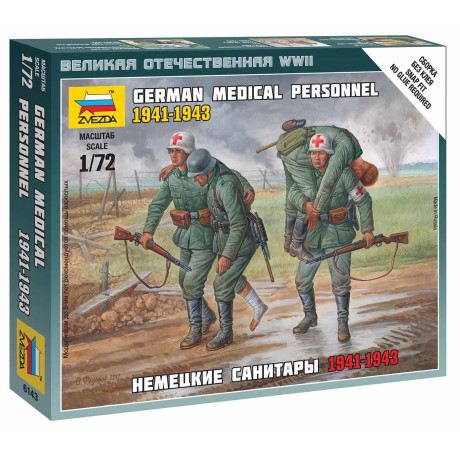 Wargames (WWII) figurky 6143 - German Medical Personnel 1941-43 (1:72