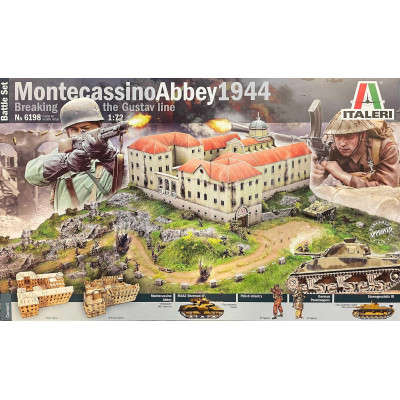 Model Kit diorama 6198 - Montecassino 1944: \"Gustav\" Line Batte (1: