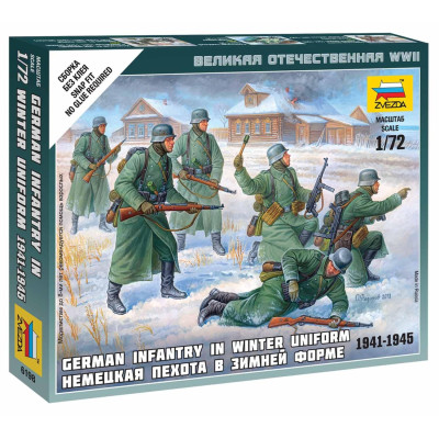 Wargames (WWII) figurky 6198 - German Infantry (Winter Uniform) (1:72