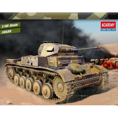 Model Kit tank 13535 - German Panzer II Ausf.F \"North Africa\" (1:35