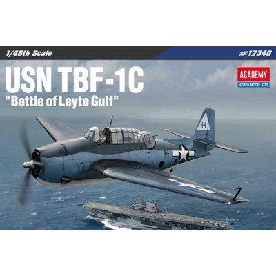 Model Kit letadlo 12340 - USN TBF-1C \"Battle of Leyte Gulf\" (1:48)