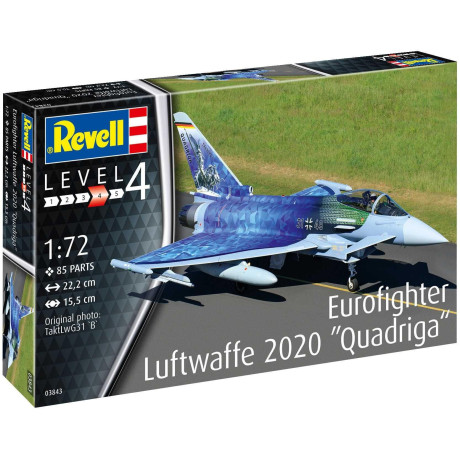 Plastic ModelKit letadlo 03843 - Eurofighter \"Luftwaffe 2020 Quadrig
