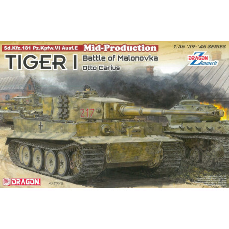 Model Kit tank 6888 - Tiger I Mid-Production w/Zimmerit Otto Carius (
