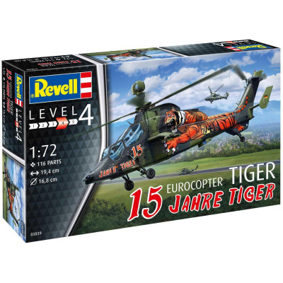 Plastic ModelKit vrtulník 03839 - Eurocopter Tiger - \"15 Years Tiger