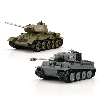 World of Tanks: 1/30 RC Tiger I + T-34/85 modely tanků v měřítku 1/30