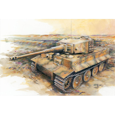 Model Kit tank 7251 - Sd.Kfz.181 Ausf.E TIGER I MID PRODUCTION w/ZIMM